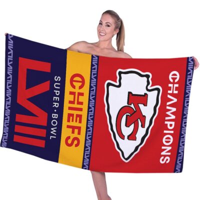Kansas City Chiefs Rectangle Beach Towel WBT1151 1