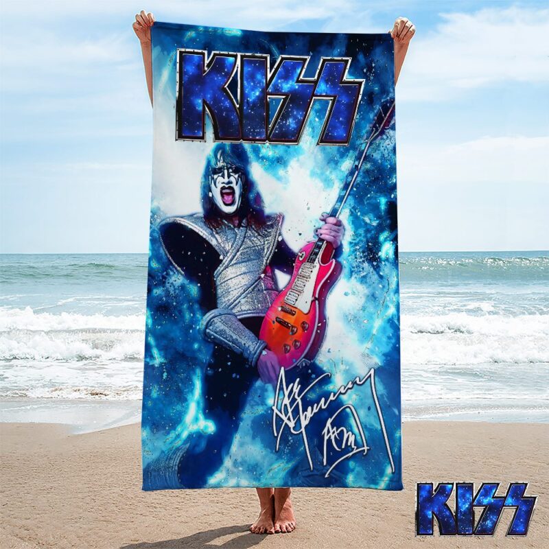 Kiss Band Rectangle Beach Towel WBT1021