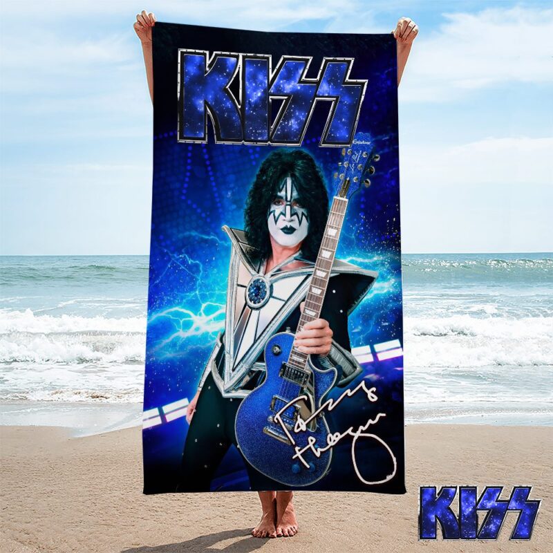 Kiss Band Rectangle Beach Towel WBT1027