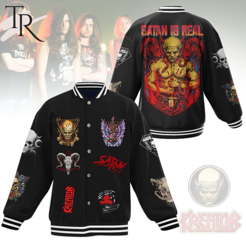 Kreator Satan Is Real Baseball Jacket TBJ1073