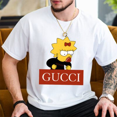 Lisa Simpson Gucci Unisex T Shirt Cotton Tee TAT14323 2