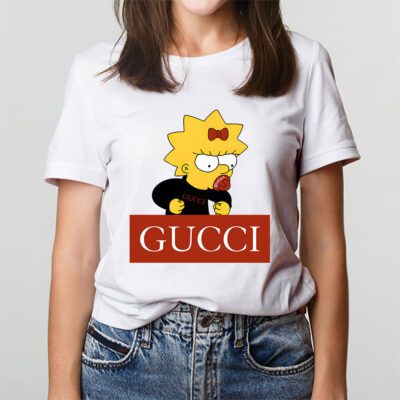 Lisa Simpson Gucci Unisex T Shirt Cotton Tee TAT14323 3