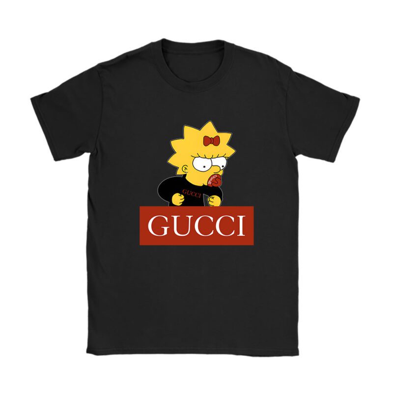 Lisa Simpson Gucci Unisex T-Shirt Cotton Tee TAT14323