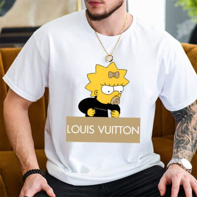 Lisa Simpson Louis Vuitton Unisex T Shirt Cotton Tee TAT14324 2