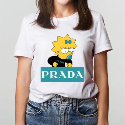 Lisa Simpson Prada Unisex T Shirt Cotton Tee TAT14325 3