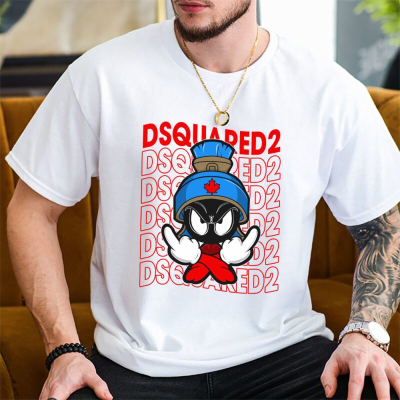 Marvin The Martian Dsquared2 Unisex T Shirt Cotton Tee TAT8316 2