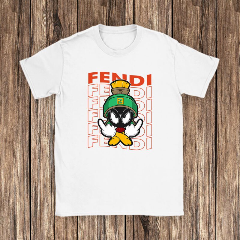 Marvin The Martian Fendi Unisex T Shirt Cotton Tee TAT8317 1