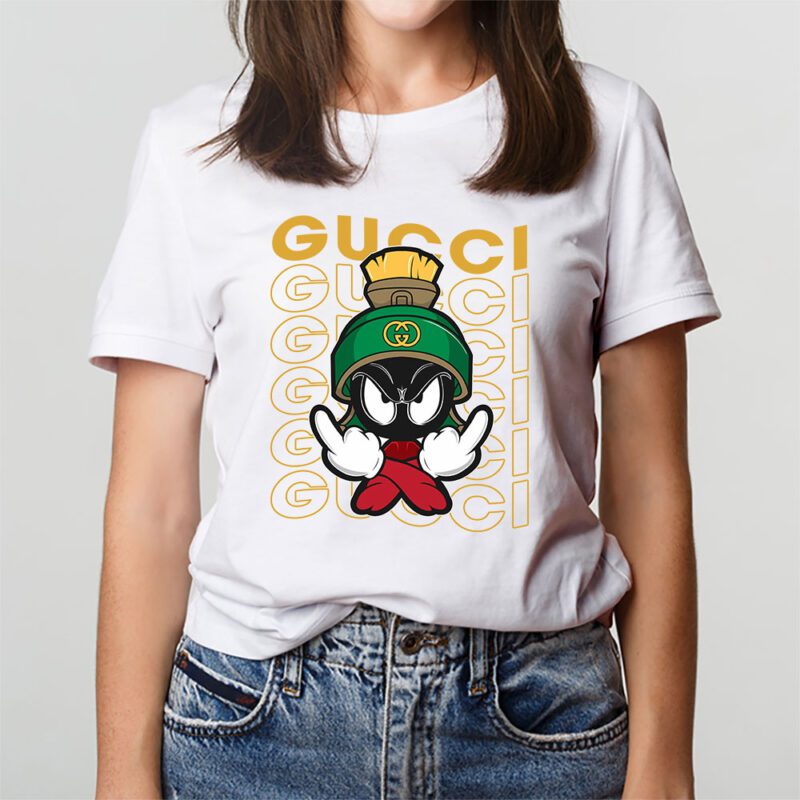 Marvin The Martian Gucci Unisex T Shirt Cotton Tee TAT8318 3