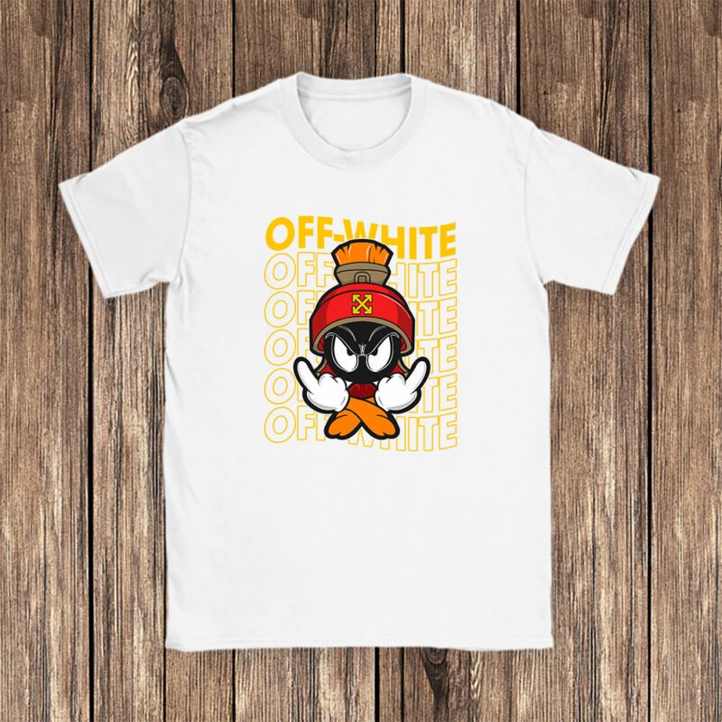 Marvin The Martian Off White Unisex T Shirt Cotton Tee TAT8321 1