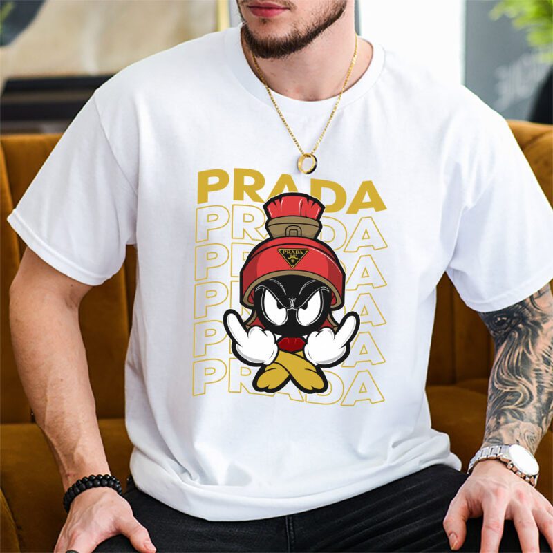 Marvin The Martian Prada Unisex T Shirt Cotton Tee TAT8319 2