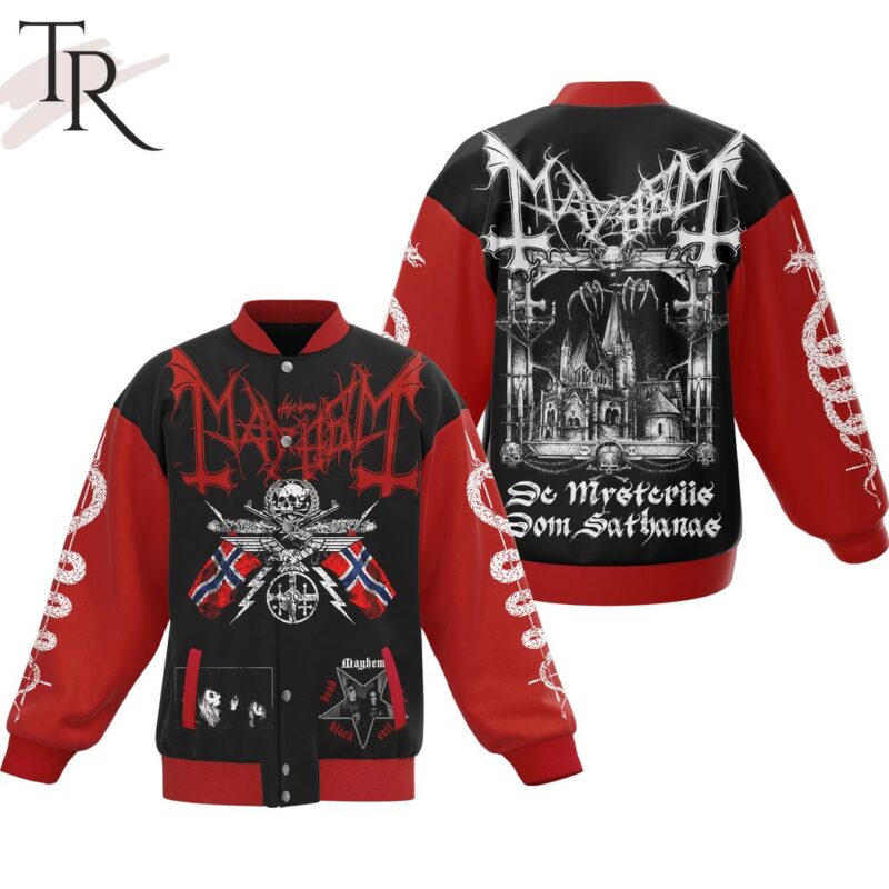 Mayhem - De Mysteriis Dom Sathanas Baseball Jacket TBJ1084