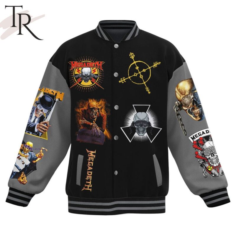 Megadeth Buried Alive In Metal Baseball Jacket TBJ1085 1
