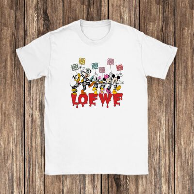 Mickey And Friends Skeleton Halloween Loewe Unisex T-Shirt Cotton Tee TAT10106 1 Mickey And Friends Skeleton Halloween Loewe Unisex T Shirt Cotton Tee TAT10106 1