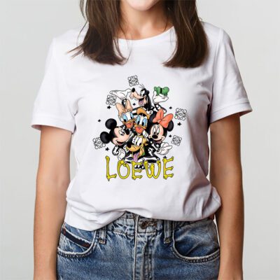 Mickey And Friends Skeleton Halloween Loewe Unisex T-Shirt Cotton Tee TAT10107 3 Mickey And Friends Skeleton Halloween Loewe Unisex T Shirt Cotton Tee TAT10107 3