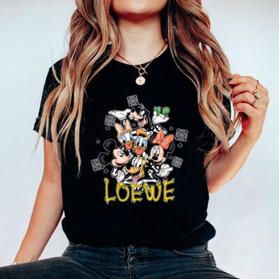 Mickey And Friends Skeleton Halloween Loewe Unisex T-Shirt Cotton Tee TAT10107 5 Mickey And Friends Skeleton Halloween Loewe Unisex T Shirt Cotton Tee TAT10107 5