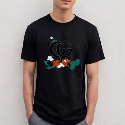 Mickey And Minnie Gucci Unisex T Shirt Cotton Tee TAT14327 4