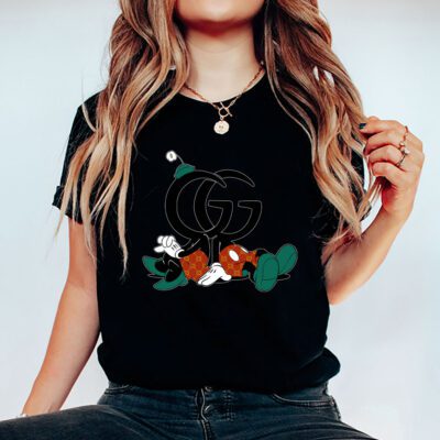 Mickey And Minnie Gucci Unisex T Shirt Cotton Tee TAT14327 5