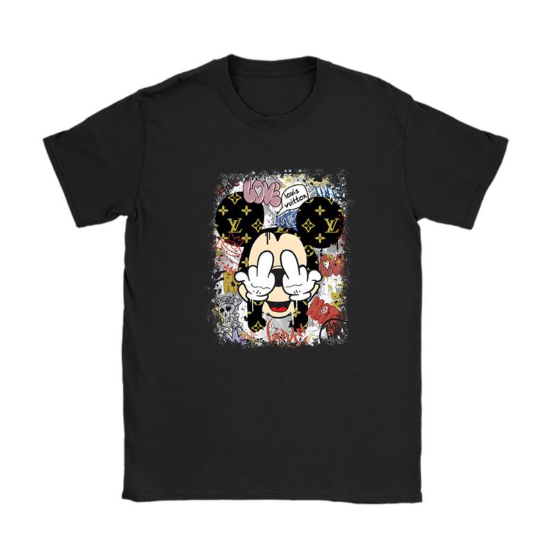 Mickey Louis Vuitton Unisex T-Shirt Cotton Tee TAT14332