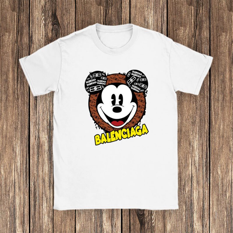 Mickey Mouse Balenciaga Unisex T Shirt Cotton Tee TAT7063 1
