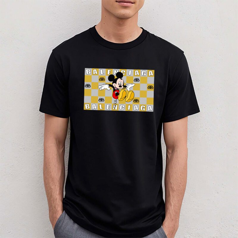 Mickey Mouse Balenciaga Unisex T Shirt Cotton Tee TAT8227 4