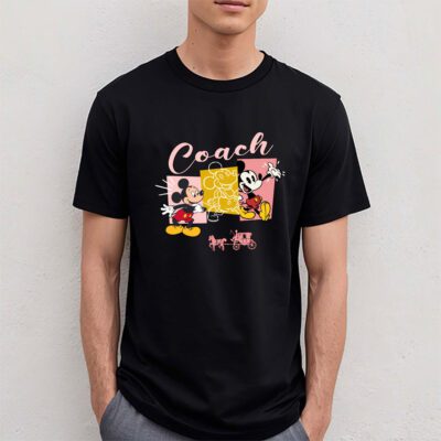 Mickey Mouse Coach Unisex T Shirt Cotton Tee TAT7589 4