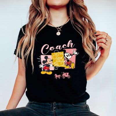 Mickey Mouse Coach Unisex T Shirt Cotton Tee TAT7589 5