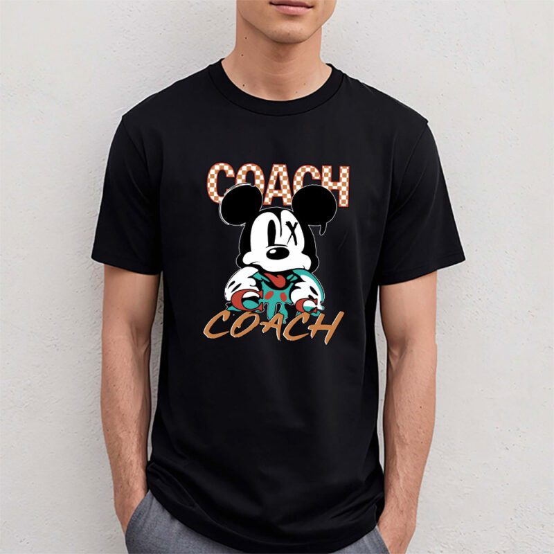 Mickey Mouse Coach Unisex T Shirt Cotton Tee TAT8241 4