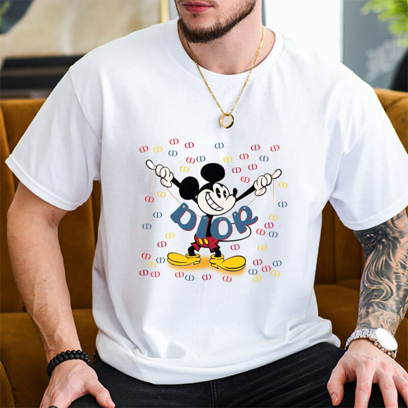 Mickey Mouse Dior Unisex T Shirt Cotton Tee TAT7591 2