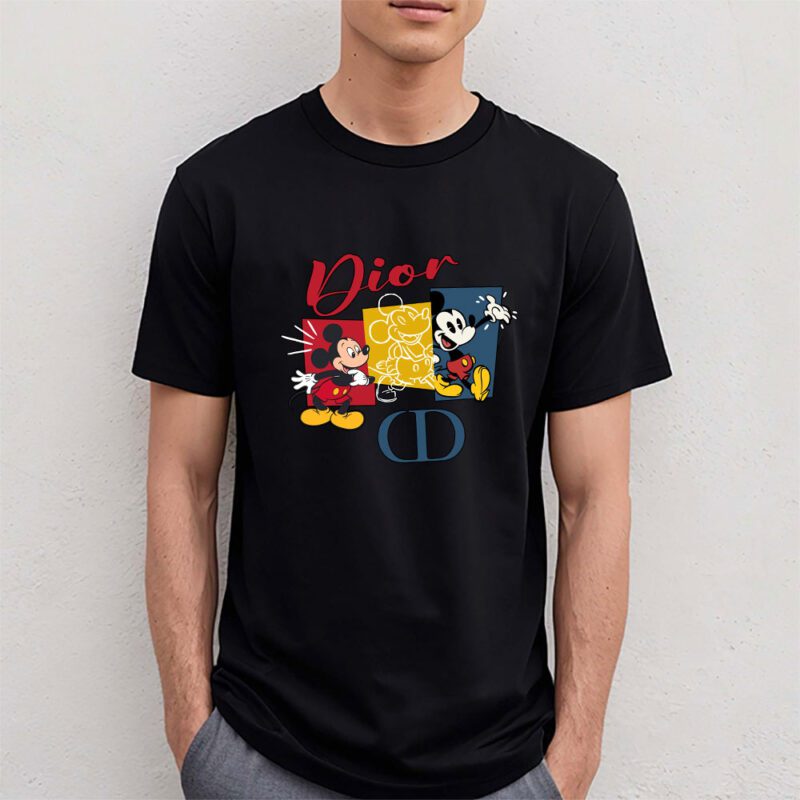 Mickey Mouse Dior Unisex T Shirt Cotton Tee TAT7592 4