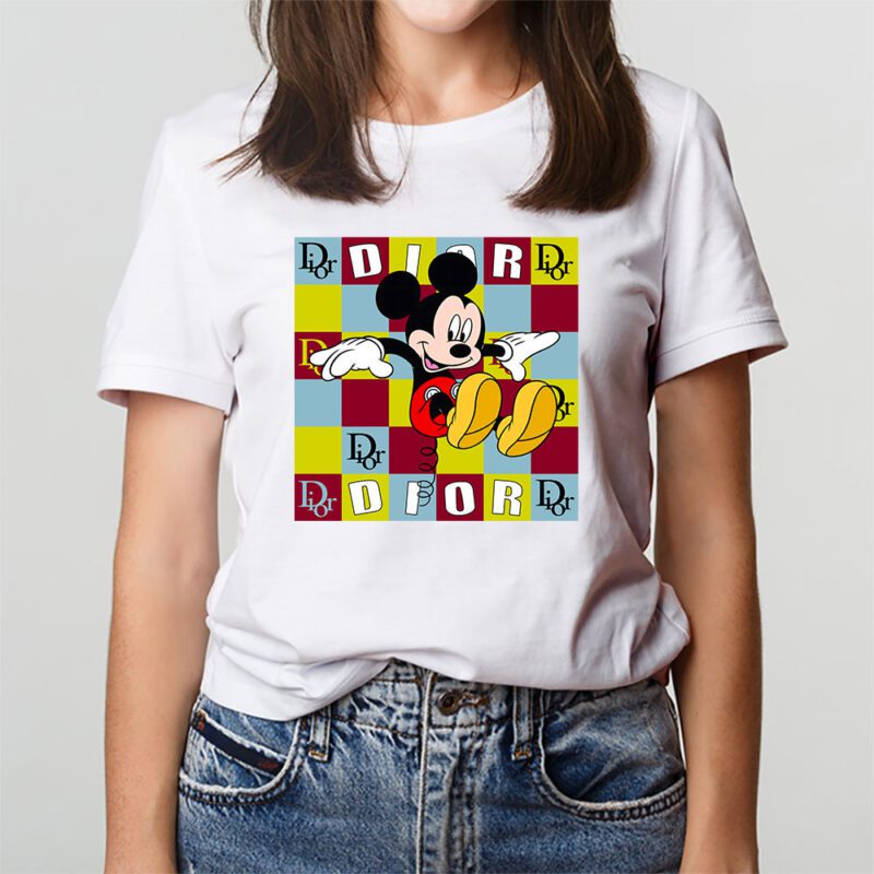 Mickey Mouse Dior Unisex T Shirt Cotton Tee TAT8246 3