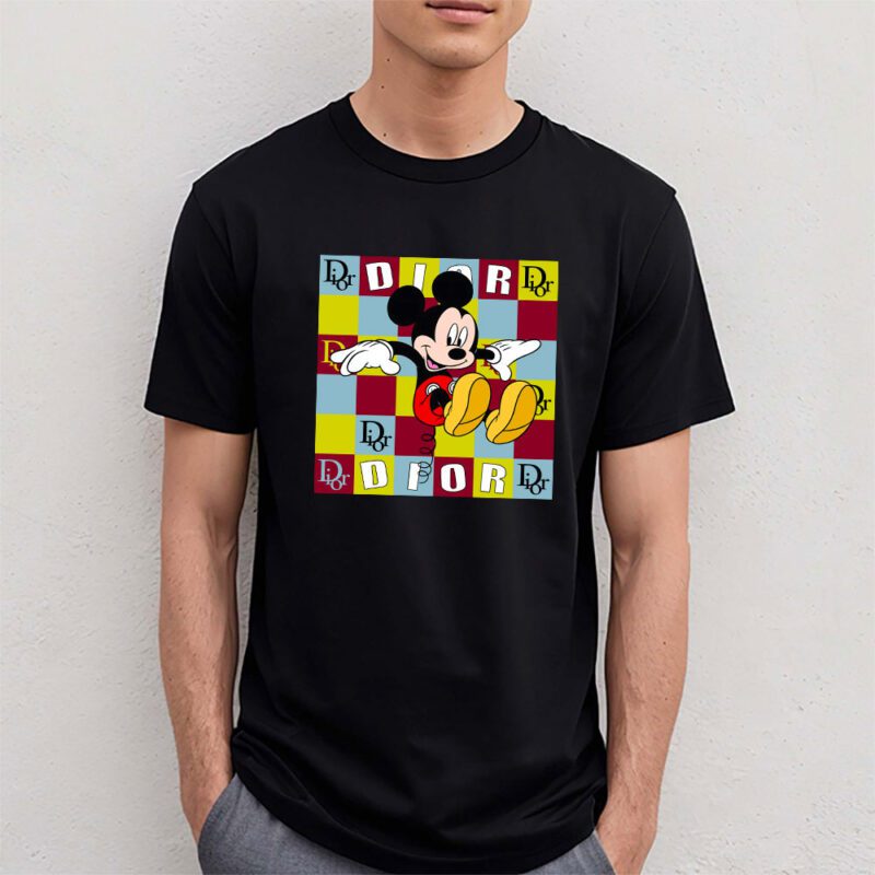 Mickey Mouse Dior Unisex T Shirt Cotton Tee TAT8246 4
