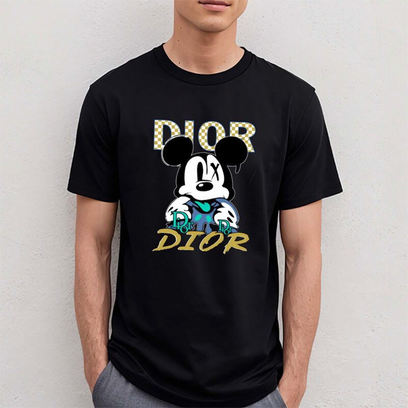Mickey Mouse Dior Unisex T Shirt Cotton Tee TAT8249 4