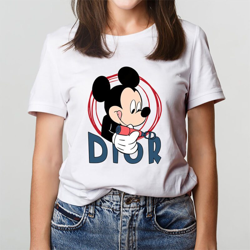 Mickey Mouse Dior Unisex T Shirt Cotton Tee TAT8253 3
