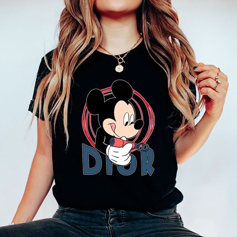 Mickey Mouse Dior Unisex T Shirt Cotton Tee TAT8253 5