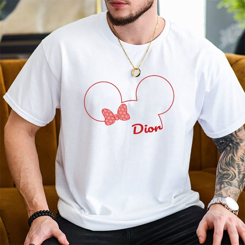 Mickey Mouse Dior Unisex T Shirt Cotton Tee TAT8284 2