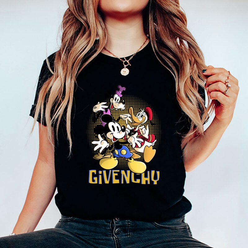 Mickey Mouse Donald Duck Goofy Givenchy Unisex T Shirt Cotton Tee TAT8261 5
