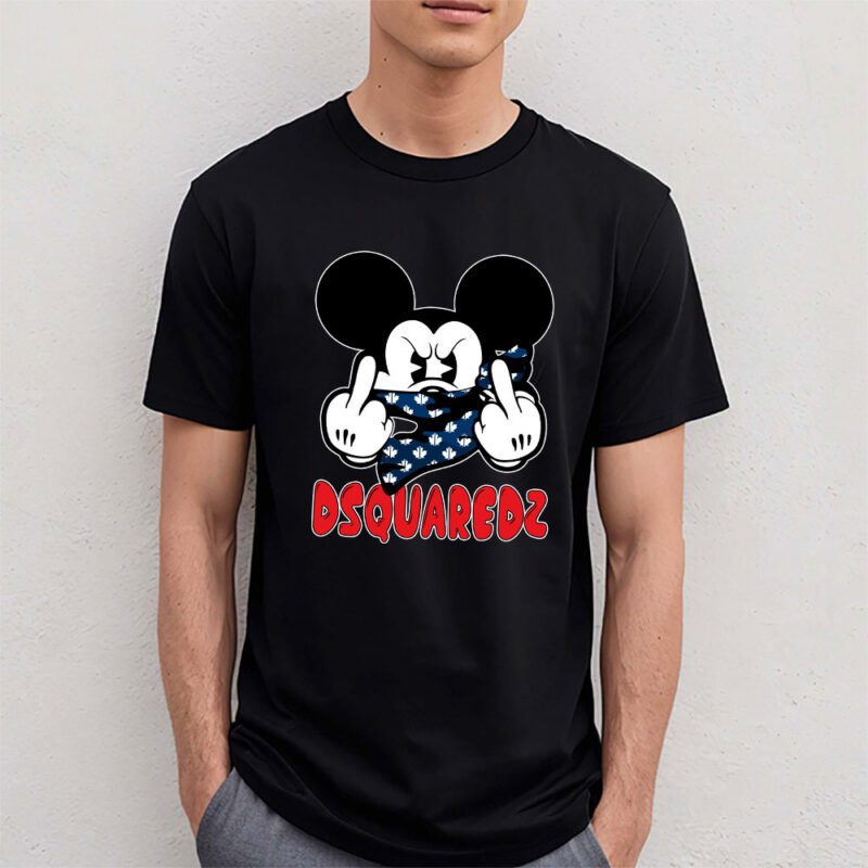 Mickey Mouse Dsquared2 Unisex T Shirt Cotton Tee TAT7590 4