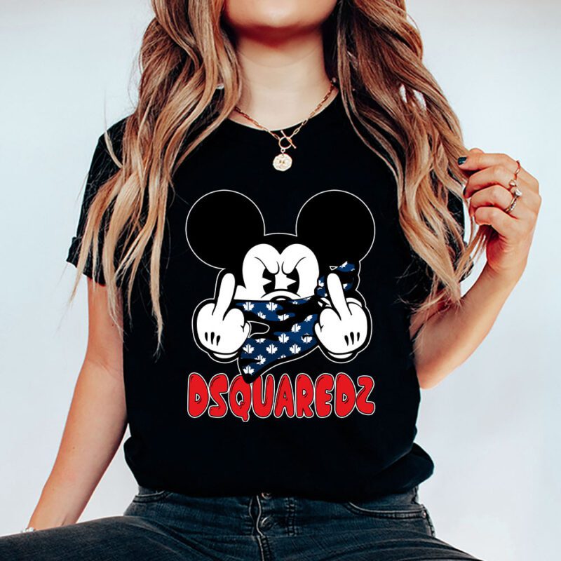 Mickey Mouse Dsquared2 Unisex T Shirt Cotton Tee TAT7590 5