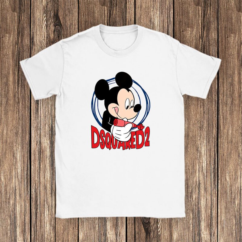 Mickey Mouse Dsquared2 Unisex T Shirt Cotton Tee TAT8252 1