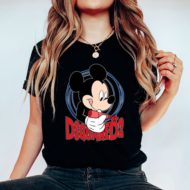 Mickey Mouse Dsquared2 Unisex T Shirt Cotton Tee TAT8252 5
