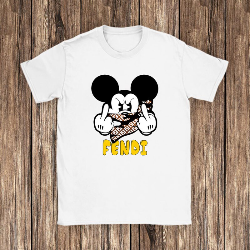 Mickey Mouse Fendi Unisex T Shirt Cotton Tee TAT7595 1