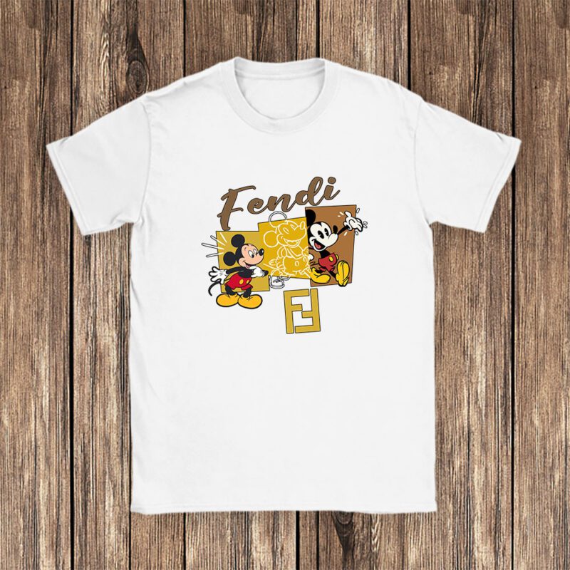 Mickey Mouse Fendi Unisex T Shirt Cotton Tee TAT7597 1
