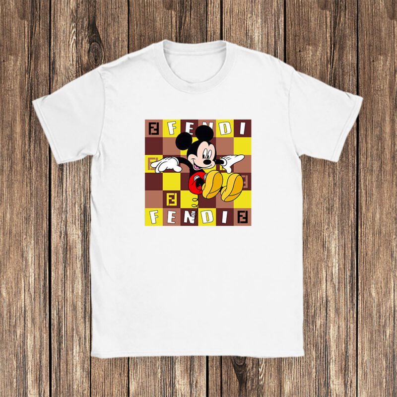 Mickey Mouse Fendi Unisex T Shirt Cotton Tee TAT8265 1