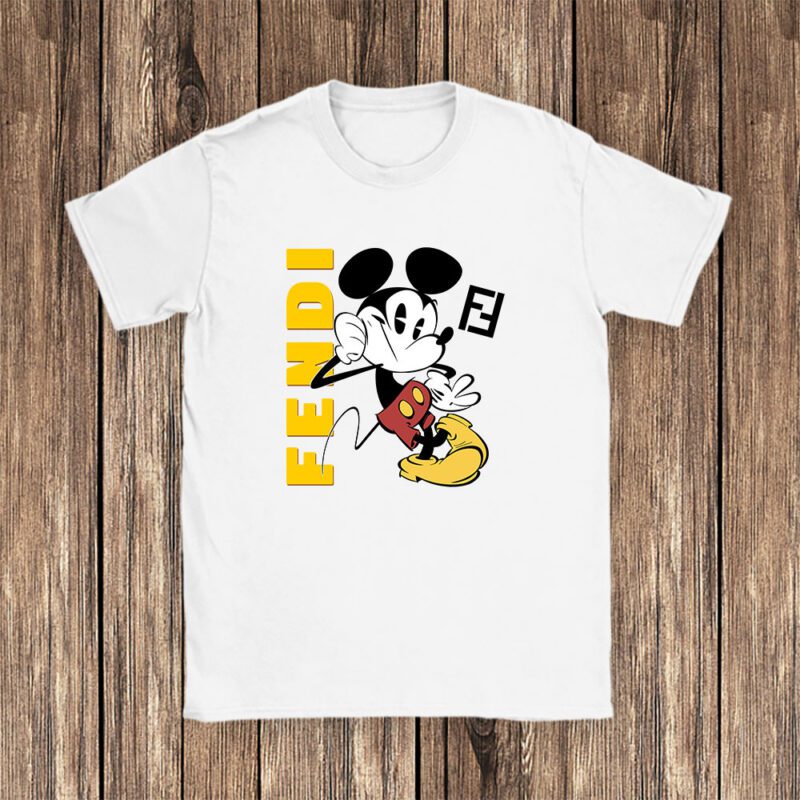 Mickey Mouse Fendi Unisex T Shirt Cotton Tee TAT8268 1