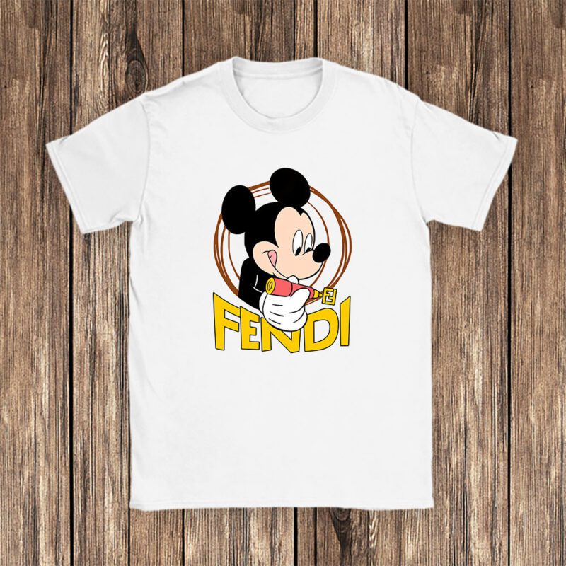 Mickey Mouse Fendi Unisex T Shirt Cotton Tee TAT8269 1