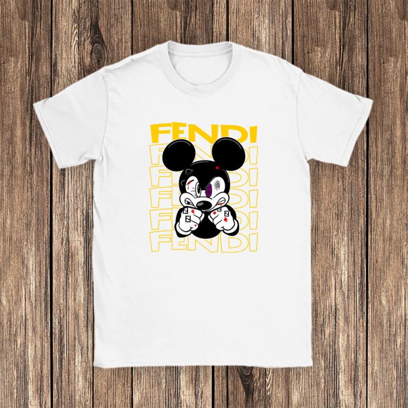 Mickey Mouse Fendi Unisex T Shirt Cotton Tee TAT8272 1