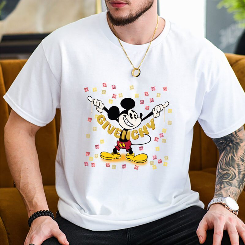 Mickey Mouse Givenchy Unisex T Shirt Cotton Tee TAT7601 2