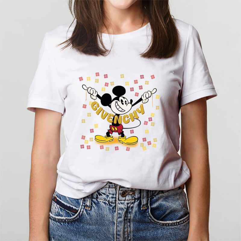 Mickey Mouse Givenchy Unisex T Shirt Cotton Tee TAT7601 3