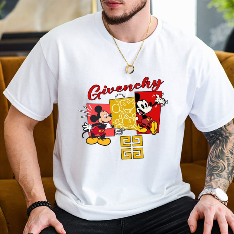 Mickey Mouse Givenchy Unisex T Shirt Cotton Tee TAT7602 2