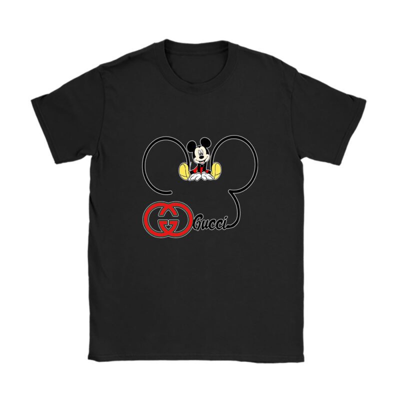 Mickey Mouse Gucci Unisex T-Shirt Cotton Tee TAT7077
